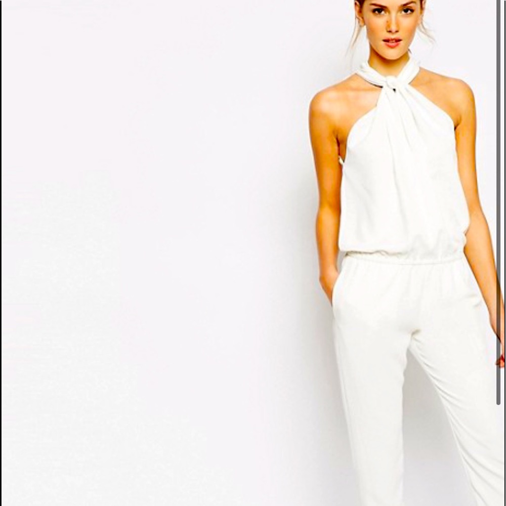 Vanessa Bruno Athe Jumpsuit with Halter Tie